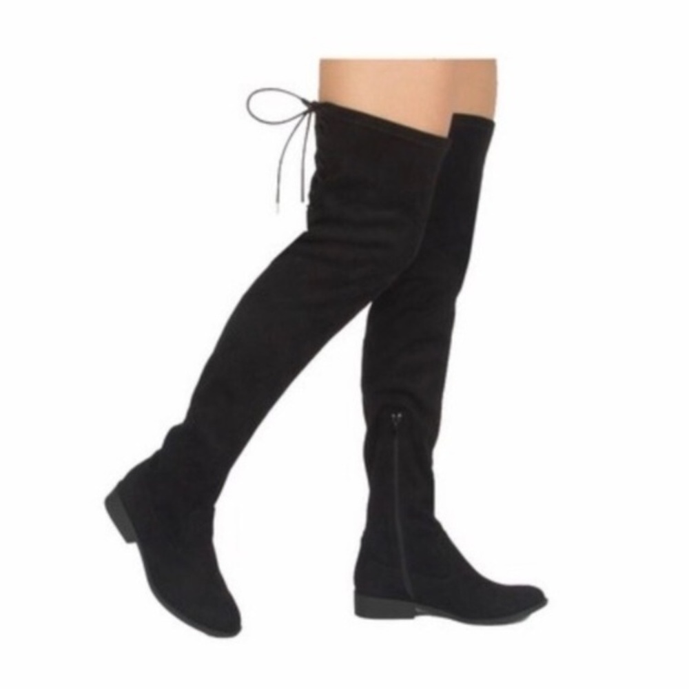 Elegant Black Over the Knee Boots